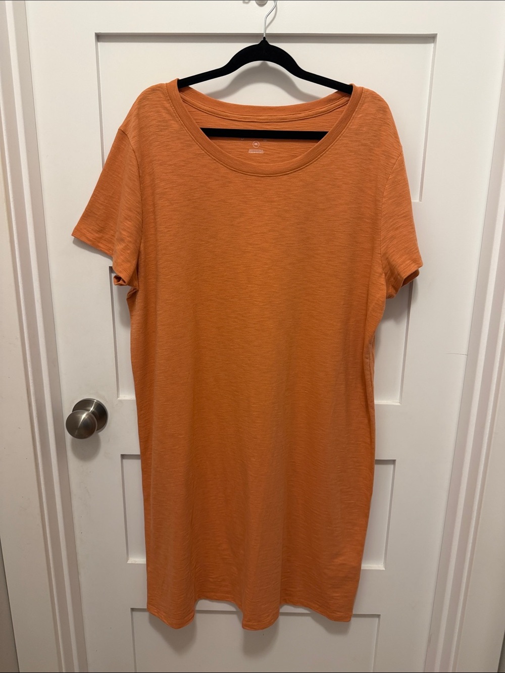 Universal Thread Orange Short-Sleeve Tunic Dress